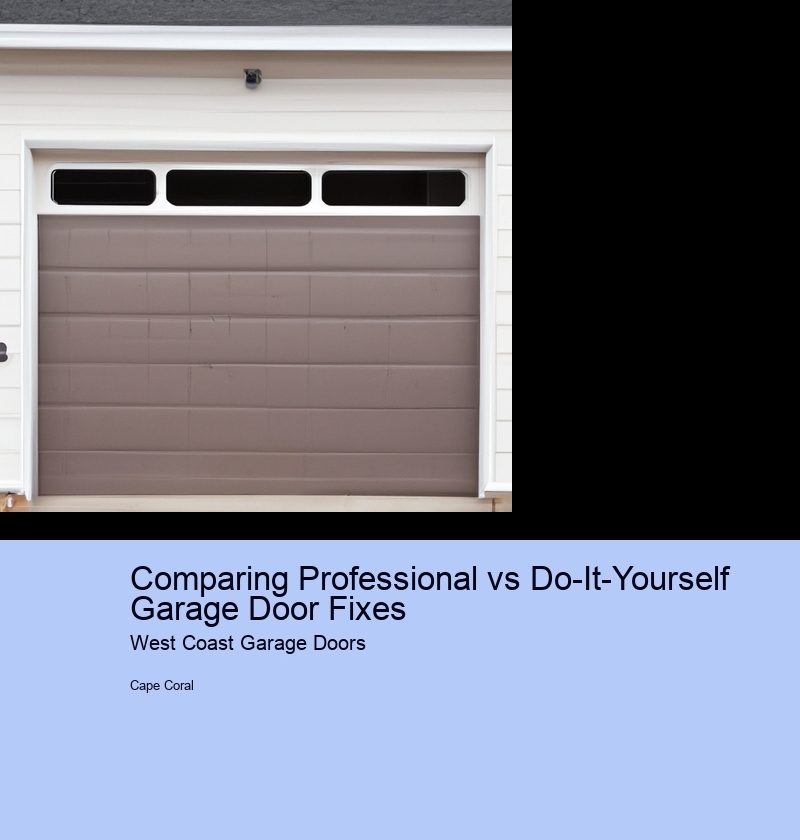 Comparing Professional vs Do-It-Yourself Garage Door Fixes